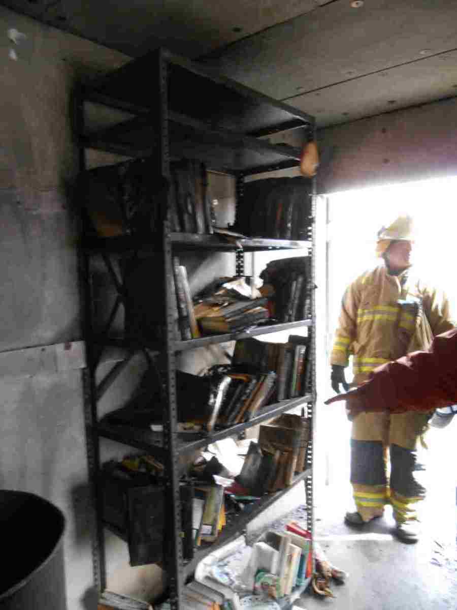 Test burn at the Laramie drill grounds